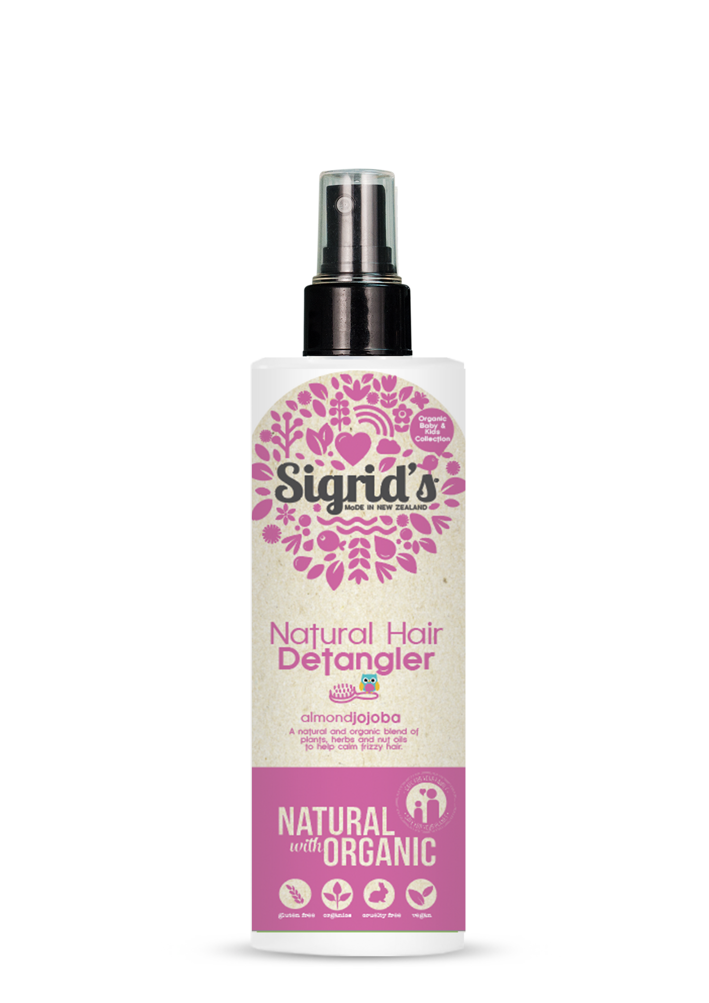 Natural Hair Detangler, with organic extracts