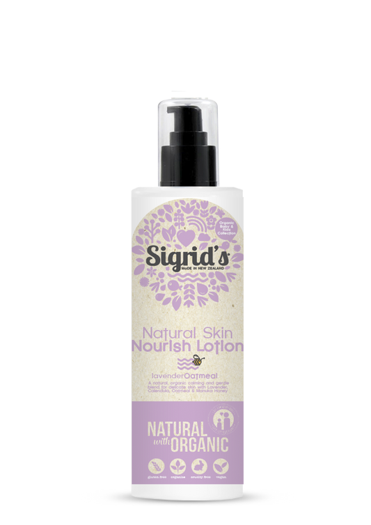 Natural Skin Nourish Lotion, with organic extracts
