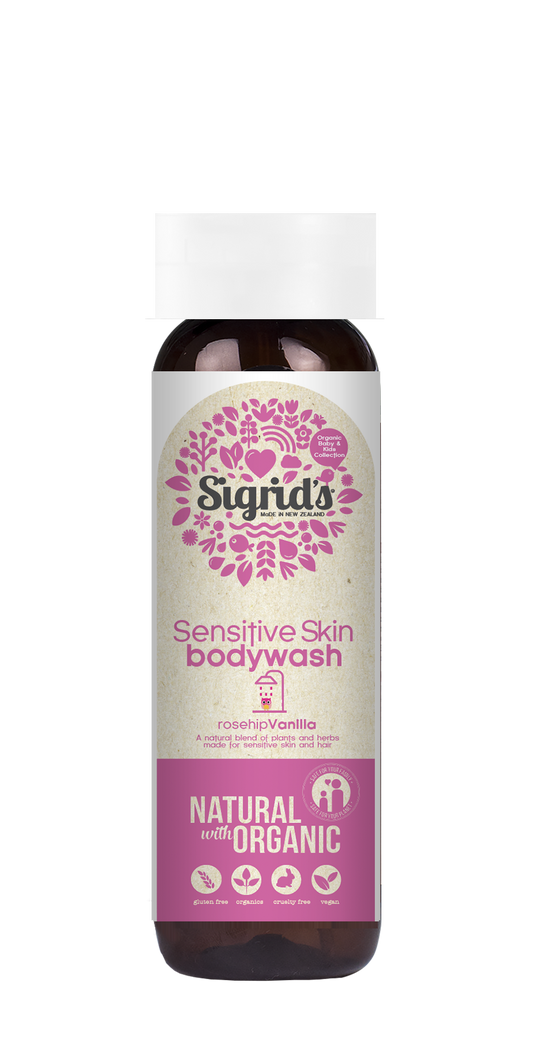 Natural Sensitive skin body wash, with organic extracts